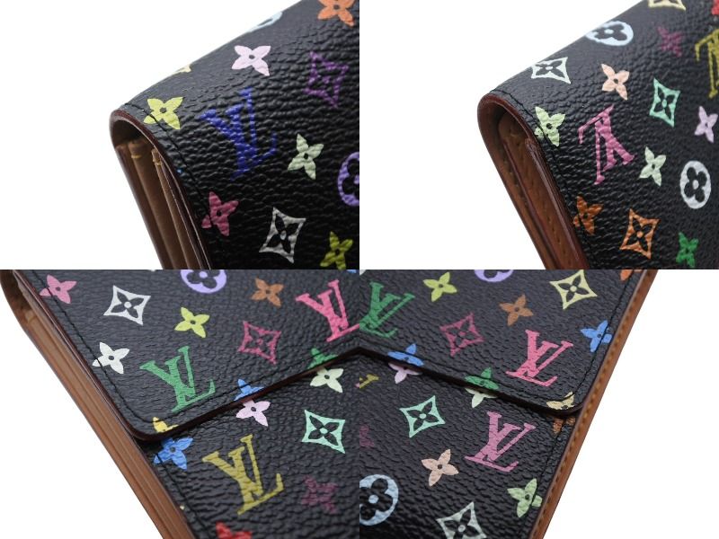 Louis Vuitton Wallet Takashi Murakami Portefeuille Sarah Black Monogram — view 7
