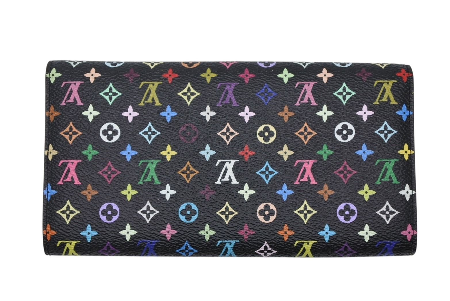 Louis Vuitton Wallet Takashi Murakami Portefeuille Sarah Black Monogram — view 2