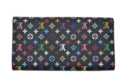 Louis Vuitton Wallet Takashi Murakami Portefeuille Sarah Black Monogram — view 2