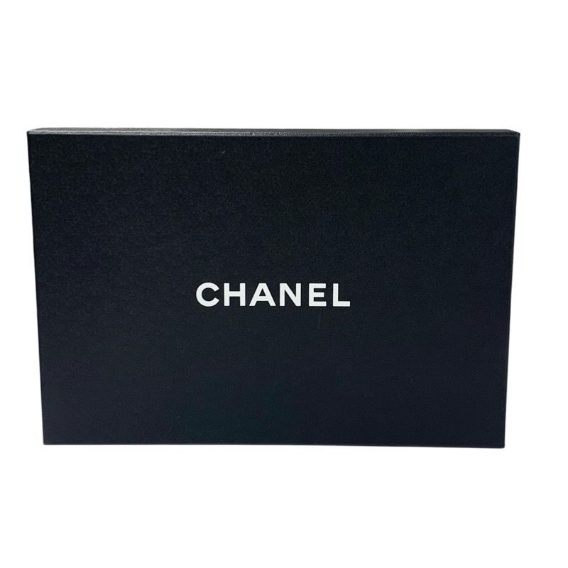 Chanel Loafers Shoes Leather Gray Silver Chain Here Mark