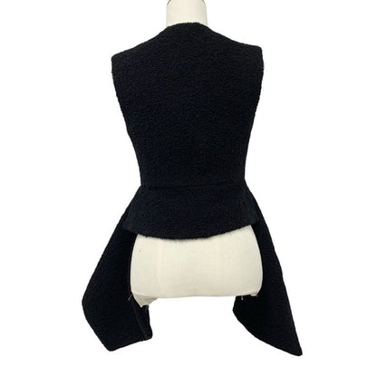 Louis Vuitton Outer Vest Wool Pearl 22 AW Black