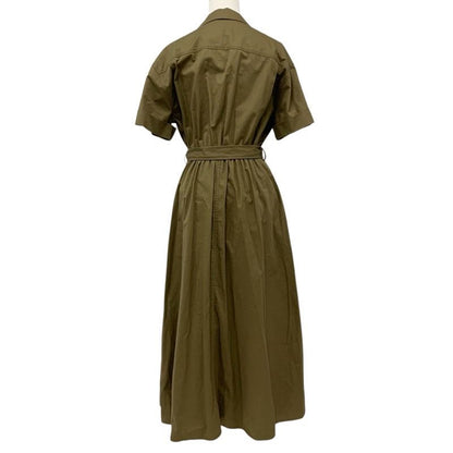 Celine Dress Cotton Khaki Gold Safari