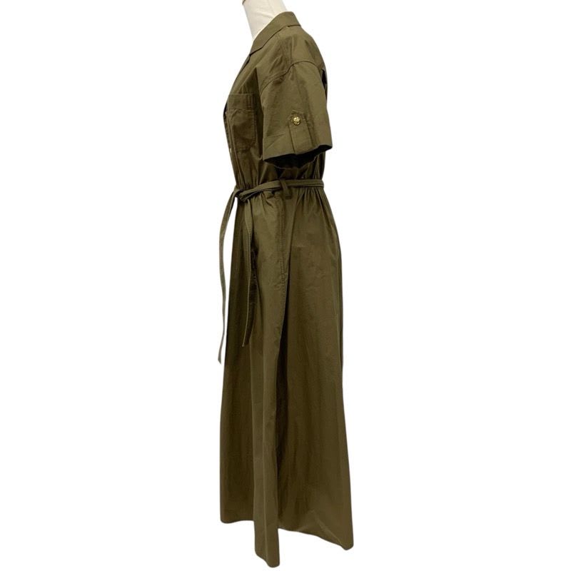 Celine Dress Cotton Khaki Gold Safari