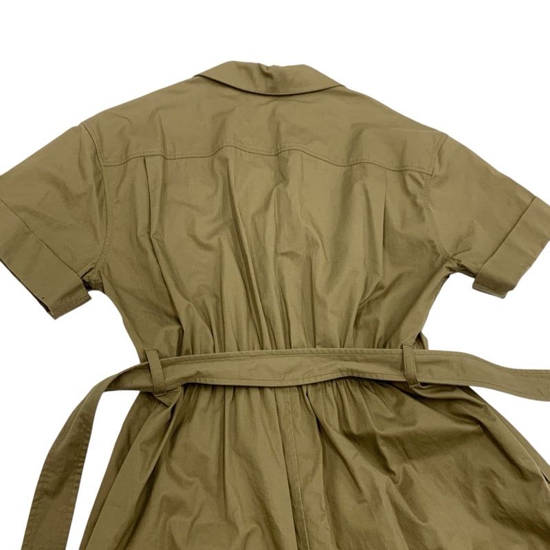 Celine Dress Cotton Khaki Gold Safari