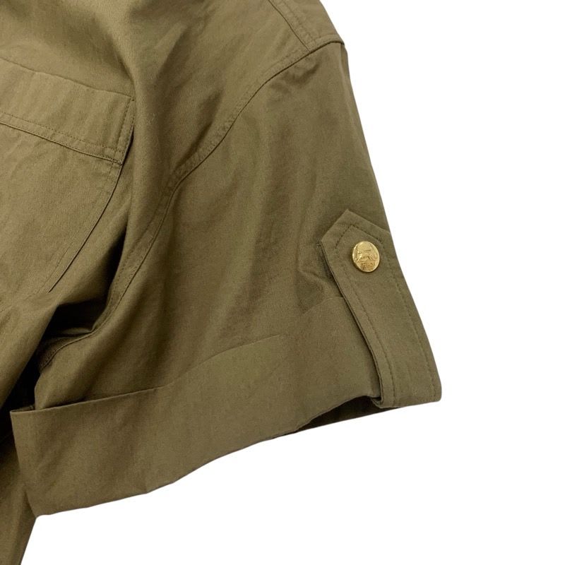 Celine Dress Cotton Khaki Gold Safari