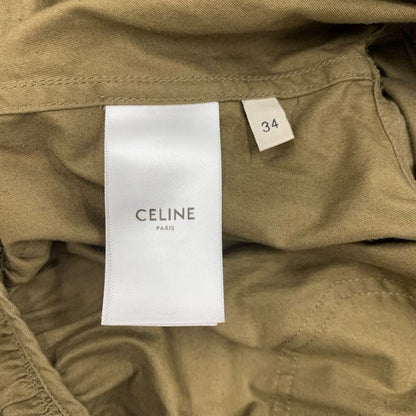 Celine Dress Cotton Khaki Gold Safari
