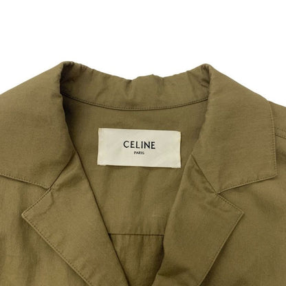 Celine Dress Cotton Khaki Gold Safari