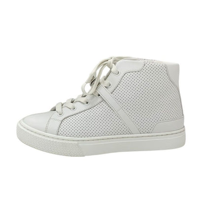 Hermes Daydream Sneakers Shoes Leather White Silver Kelly Hardware Punching