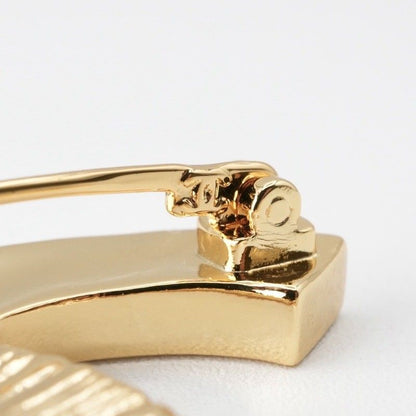 Chanel Brooch Corsage Gold Black Here Mark