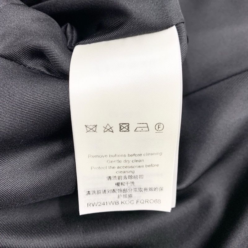 Louis Vuitton Dress Silk Black Jewel Button Sleeveless