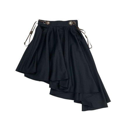 Louis Vuitton Bottoms Black Silver Brown Monogram Middle Skirt