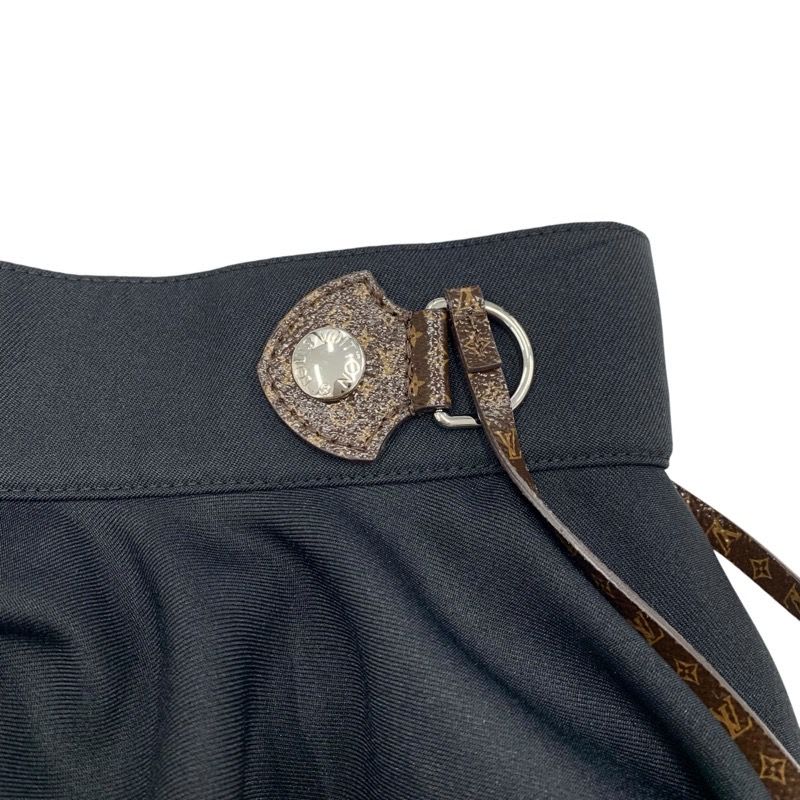 Louis Vuitton Bottoms Black Silver Brown Monogram Middle Skirt
