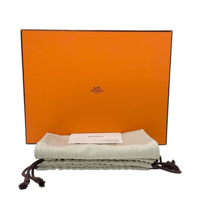 Hermes Frog Sandals Shoes Leather White Unused Chaine D'ancre Mule Flat Sandals