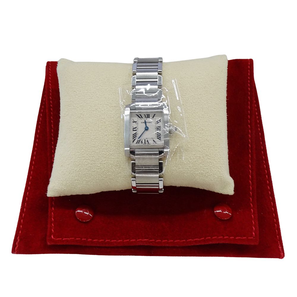 Cartier Watch Ladies Brand Tank FrançAise Sm Quartz Qz Stainless Steel