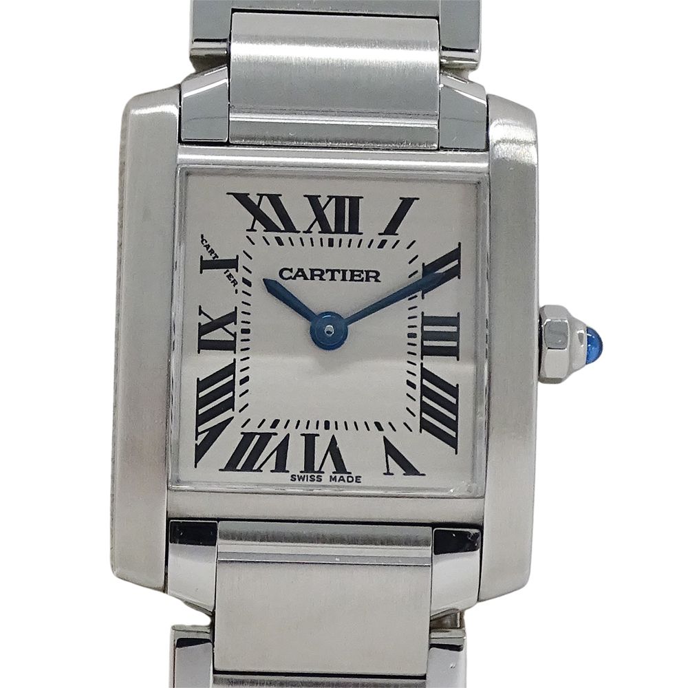 Cartier Watch Ladies Brand Tank FrançAise Sm Quartz Qz Stainless Steel