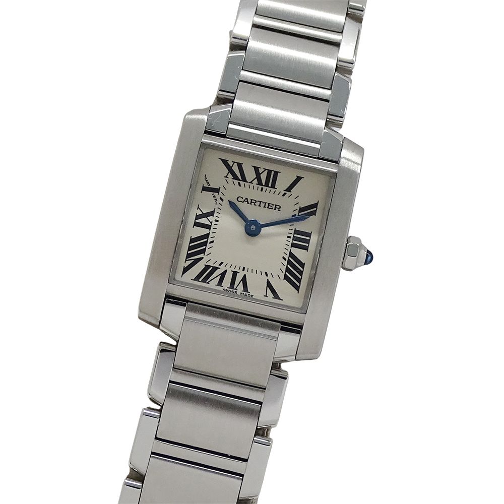 Cartier Watch Ladies Brand Tank FrançAise Sm Quartz Qz Stainless Steel