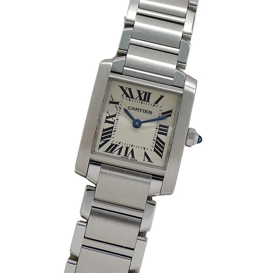 Cartier Watch Ladies Brand Tank FrançAise Sm Quartz Qz Stainless Steel