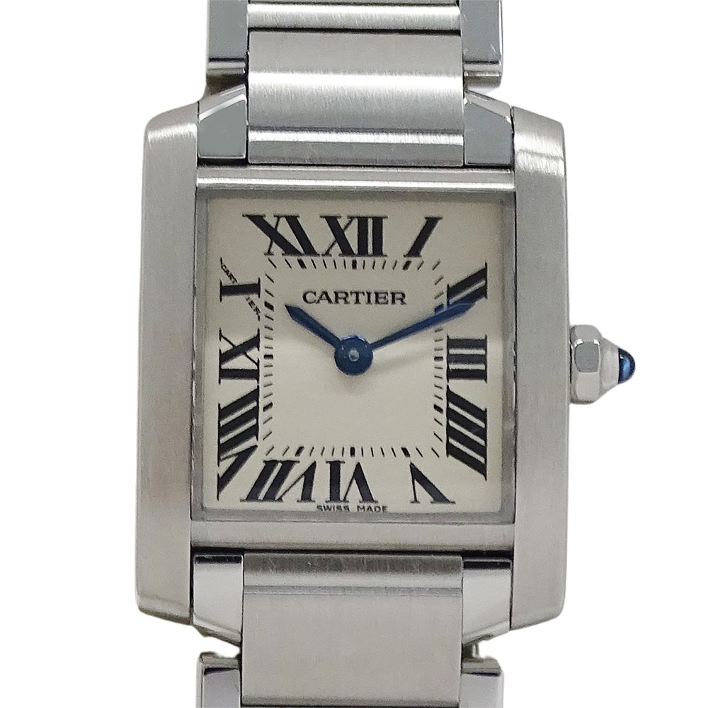 Cartier Watch Ladies Brand Tank FrançAise Sm Quartz Qz Stainless Steel