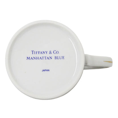 Tiffany&Co Tableware Ladies Men'S Brand Mug Ceramic Manhattan Blue Cup