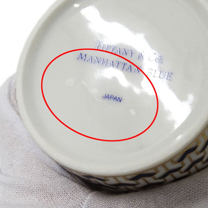 Tiffany&Co Tableware Ladies Men'S Brand Mug Ceramic Manhattan Blue Cup