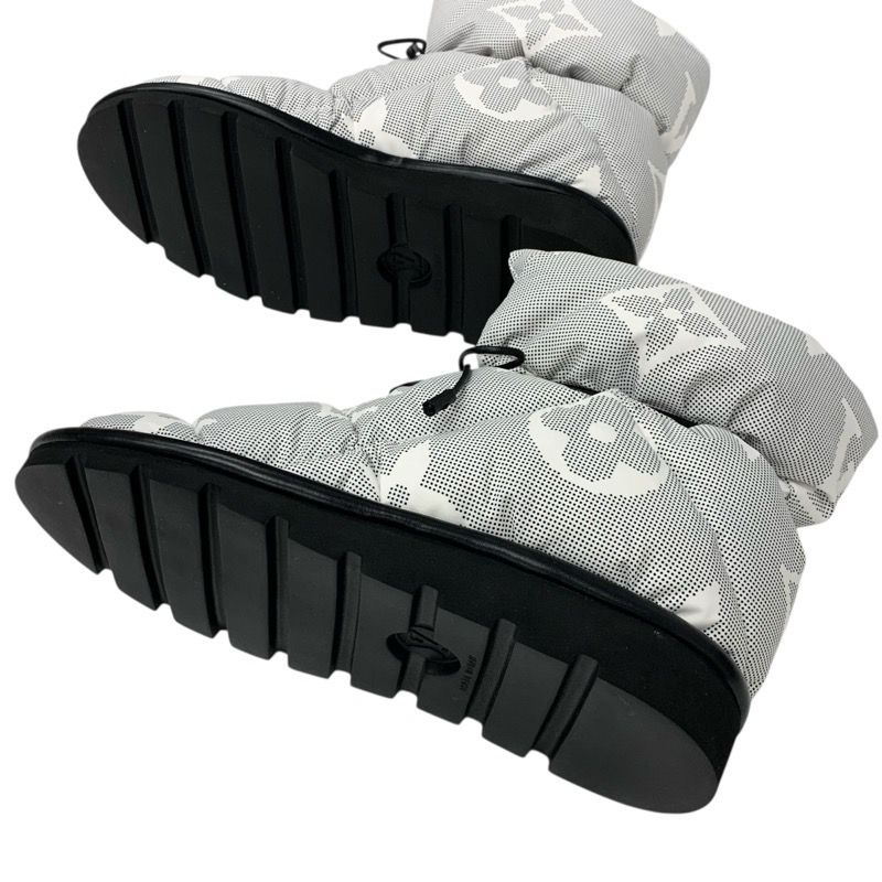 Louis Vuitton Pillow Line Monogram Boots Short Boots Shoes Nylon White Black