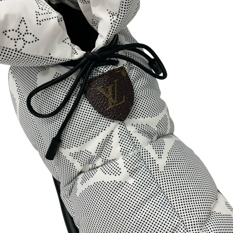 Louis Vuitton Pillow Line Monogram Boots Short Boots Shoes Nylon White Black