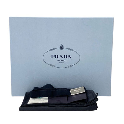 Prada Loafers Leather Shoes Leather Black Triangle Logo