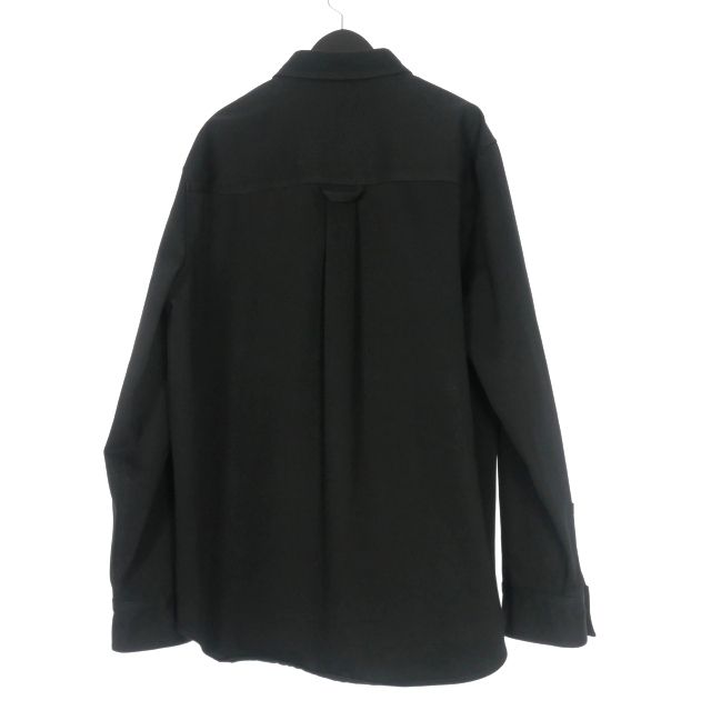 Bottega Veneta 20SS Oversized Cotton Twill Shirt Long Sleeve 50 Black 618612