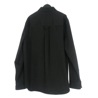 Bottega Veneta 20SS Oversized Cotton Twill Shirt Long Sleeve 50 Black 618612