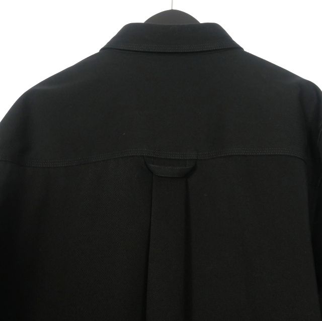 Bottega Veneta 20SS Oversized Cotton Twill Shirt Long Sleeve 50 Black 618612