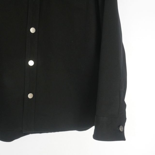 Bottega Veneta 20SS Oversized Cotton Twill Shirt Long Sleeve 50 Black 618612