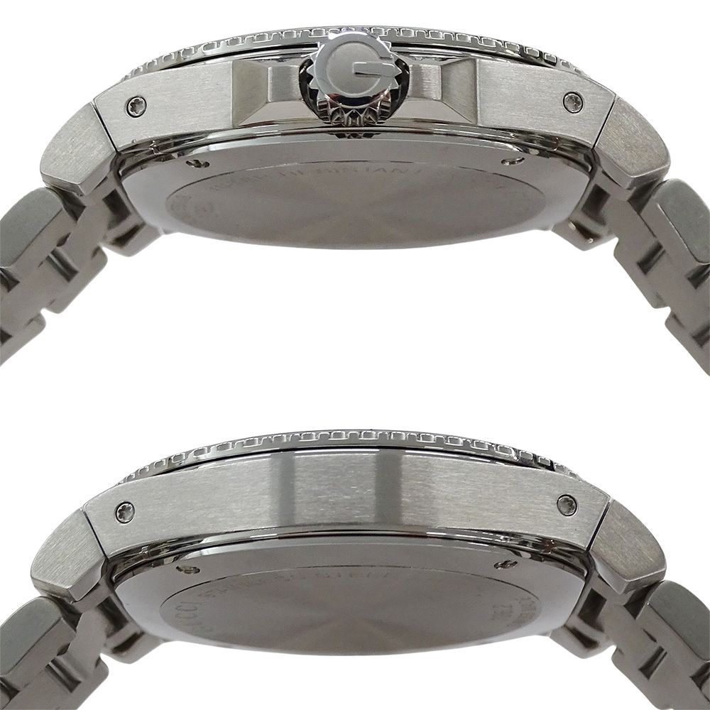 Gucci Watch Men'S Brand Dive Date Quartz Qz Stainless Steel Ss 136.2 Ya136203