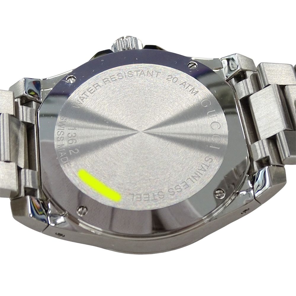 Gucci Watch Men'S Brand Dive Date Quartz Qz Stainless Steel Ss 136.2 Ya136203