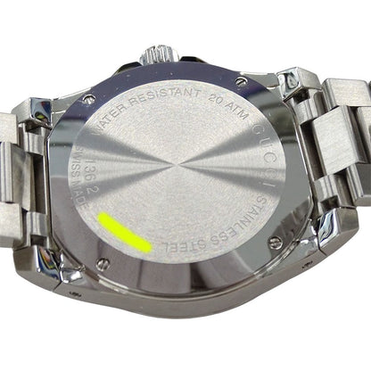 Gucci Watch Men'S Brand Dive Date Quartz Qz Stainless Steel Ss 136.2 Ya136203