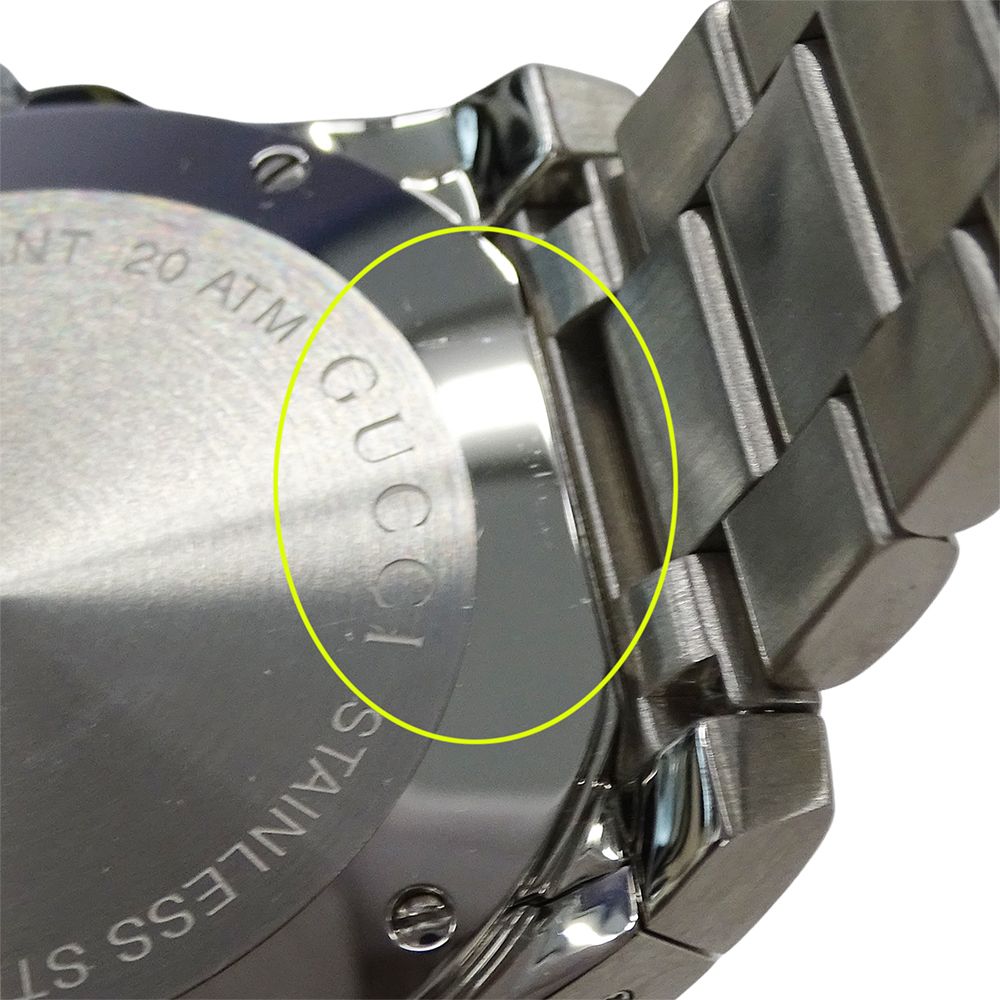 Gucci Watch Men'S Brand Dive Date Quartz Qz Stainless Steel Ss 136.2 Ya136203