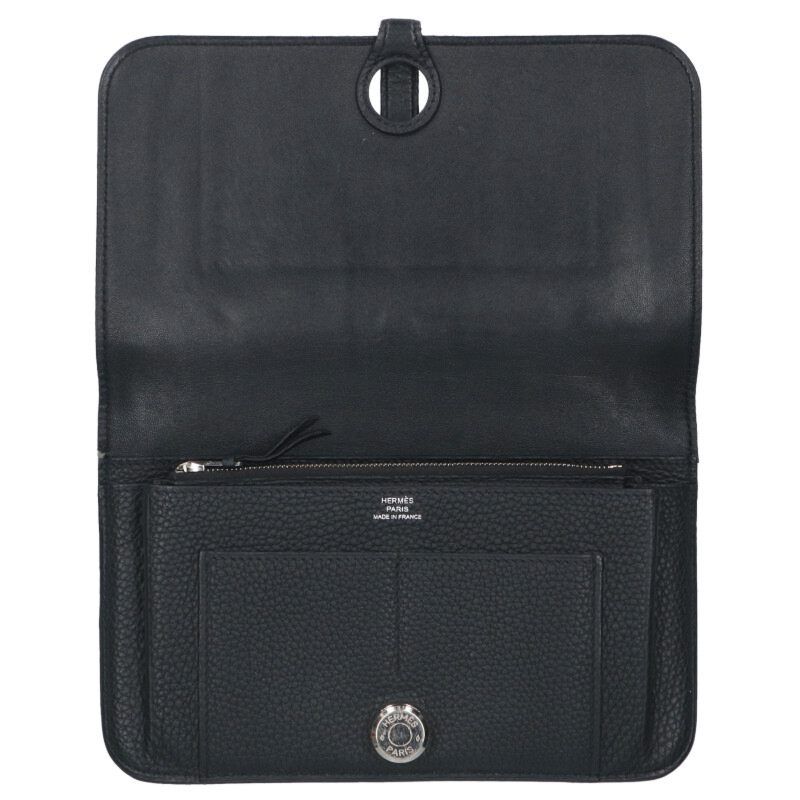 Hermes Dogon Long GM Y Engraved Svhardware Togo Wallet Men's