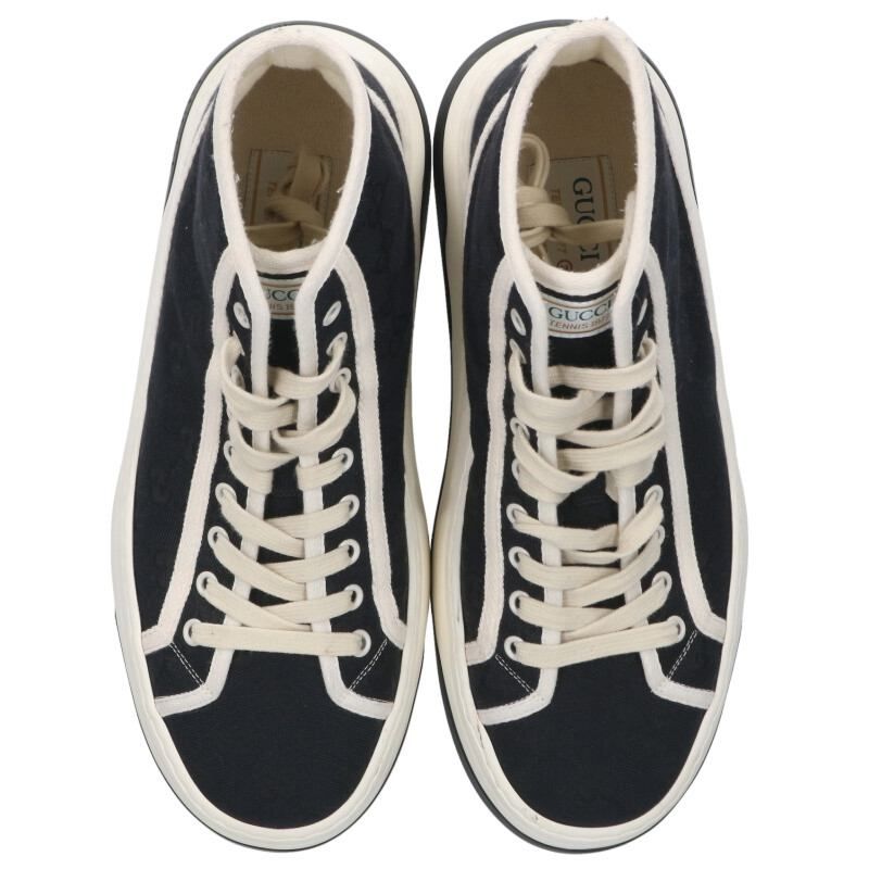 Gucci Tennis 1977 GG Canvas High Cut Sneakers Men's 7