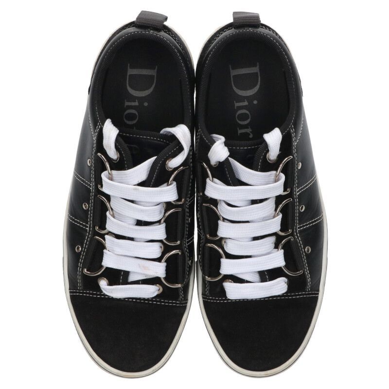 Dior Homme 17hdc Suede Switched Leather Low Cut Sneakers Men's 42