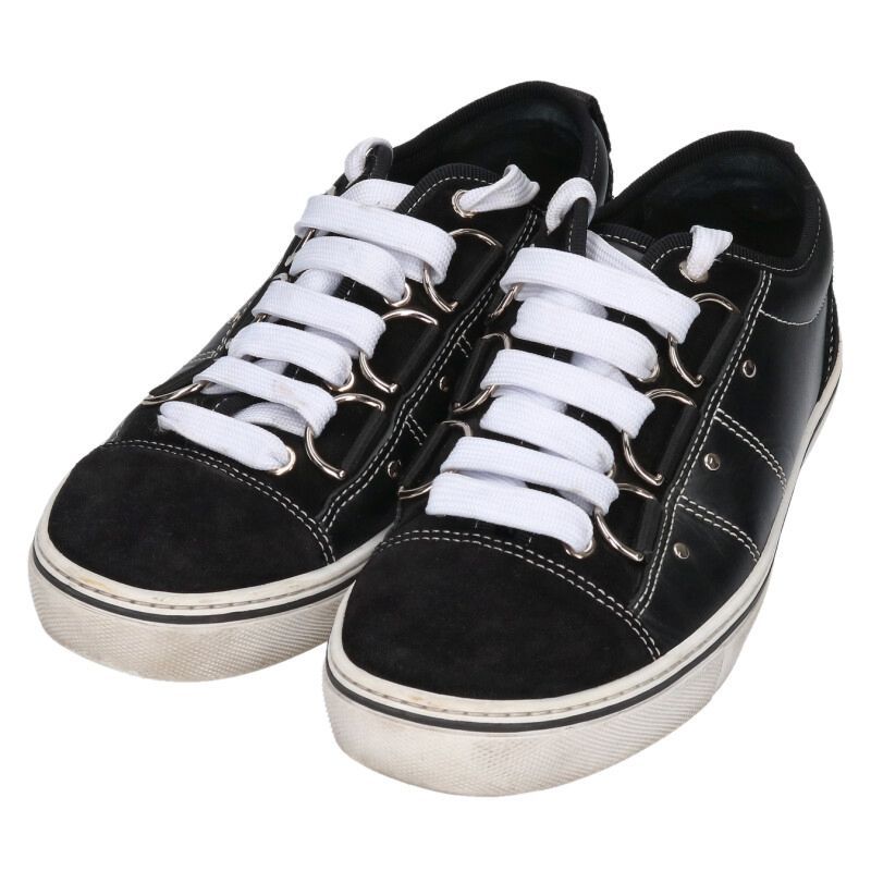 Dior Homme 17hdc Suede Switched Leather Low Cut Sneakers Men's 42