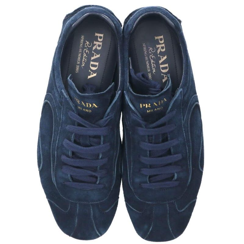 Prada 25AW 4e1165 Suede Monte Carlo Sneakers Men's 9.5