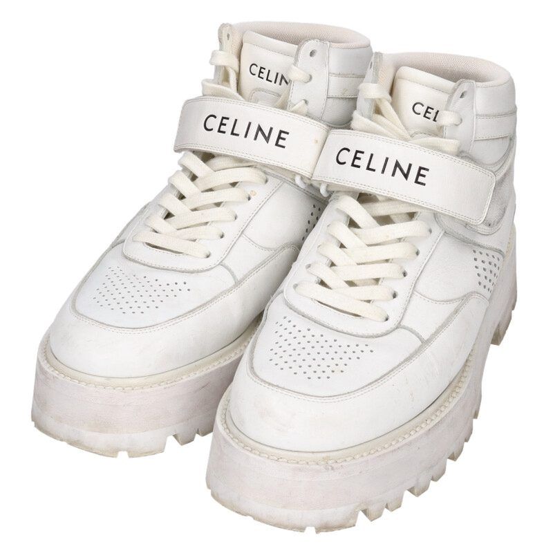 Celine Bulky Logo High Cut Sneakers Men's 41