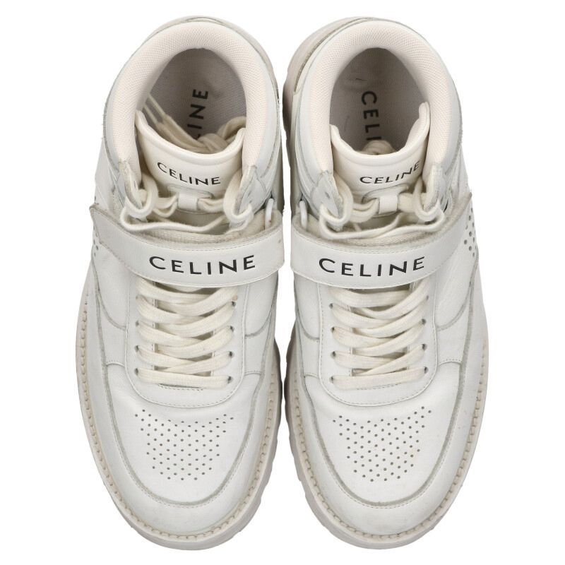 Celine Bulky Logo High Cut Sneakers Men's 41