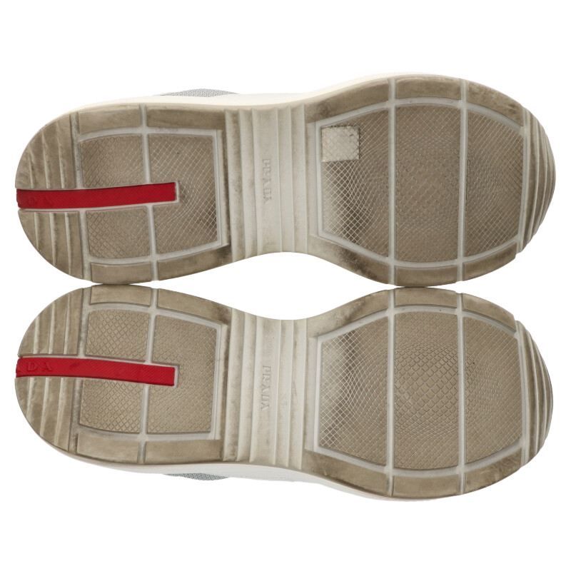 Prada 4e3494 Leather Low Cut Sneakers Men's 8.5