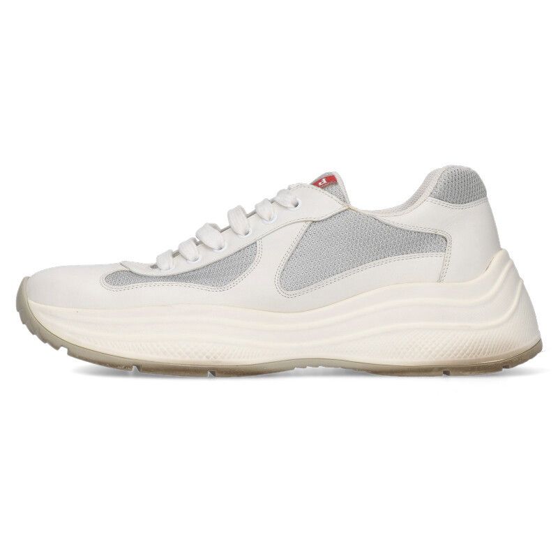 Prada 4e3494 Leather Low Cut Sneakers Men's 8.5