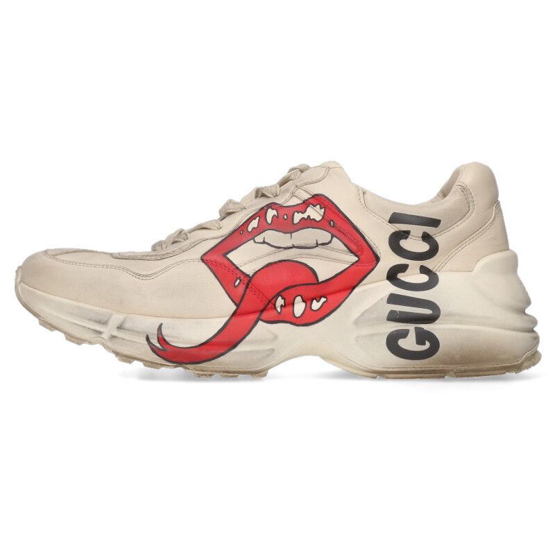 Gucci Lytton 552089 Lip Print Sneakers Men's 8