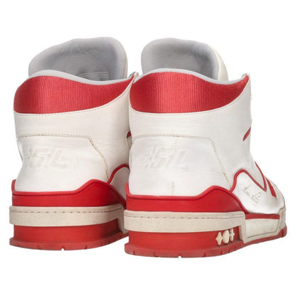 Louis Vuitton 19SS LV Trainers Line High Cut Leather Sneakers Men's 9.5