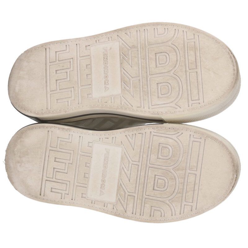 Fendi X Marc Jacobs MARC Jacobs 8e8425 FF Logo Canvas Thick Soled Sneakers Men