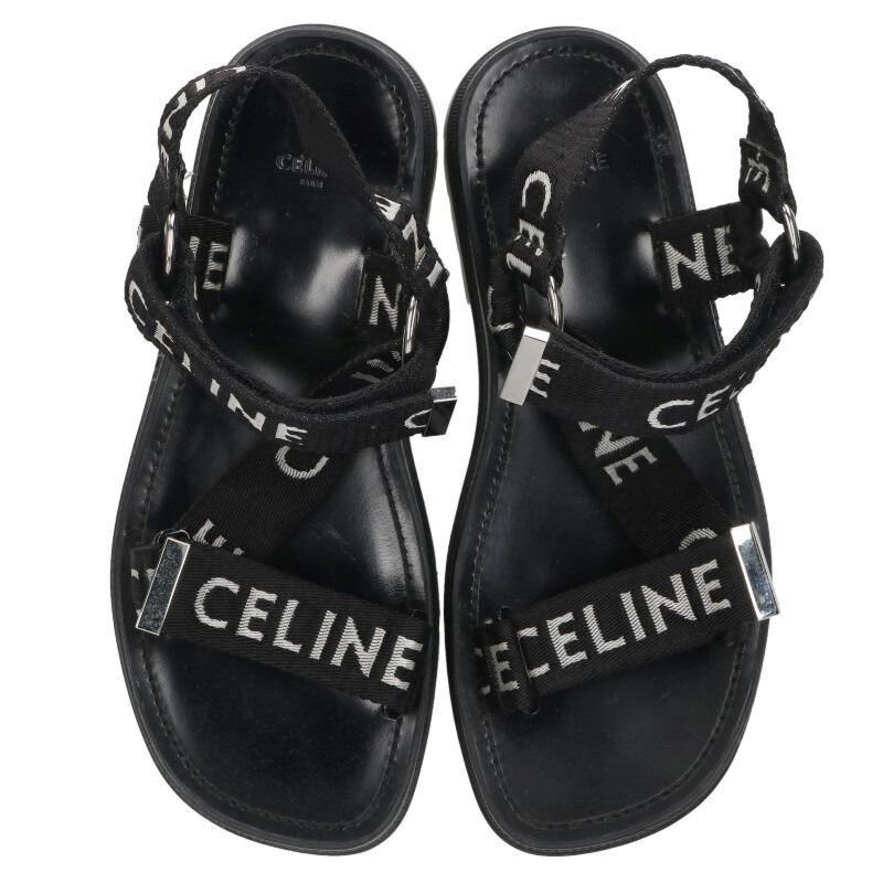 Celine Leo Logo Strap Sandals Men's 41