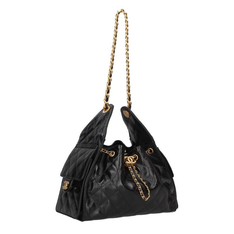 Chanel As5293 Chanel 25 Small Shiny Calfskin Handbag Women