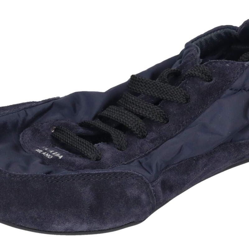 Prada 25SS 1e959n Re-nylon Suede Sneakers Women's 35